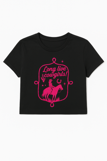 Long Live Cowgirls Crop T