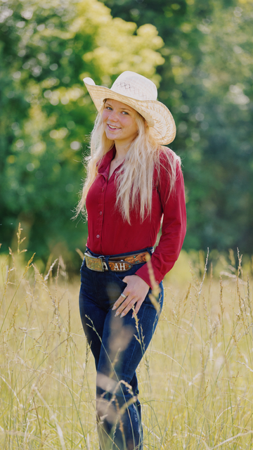 Punchy Pullover- Crimson
