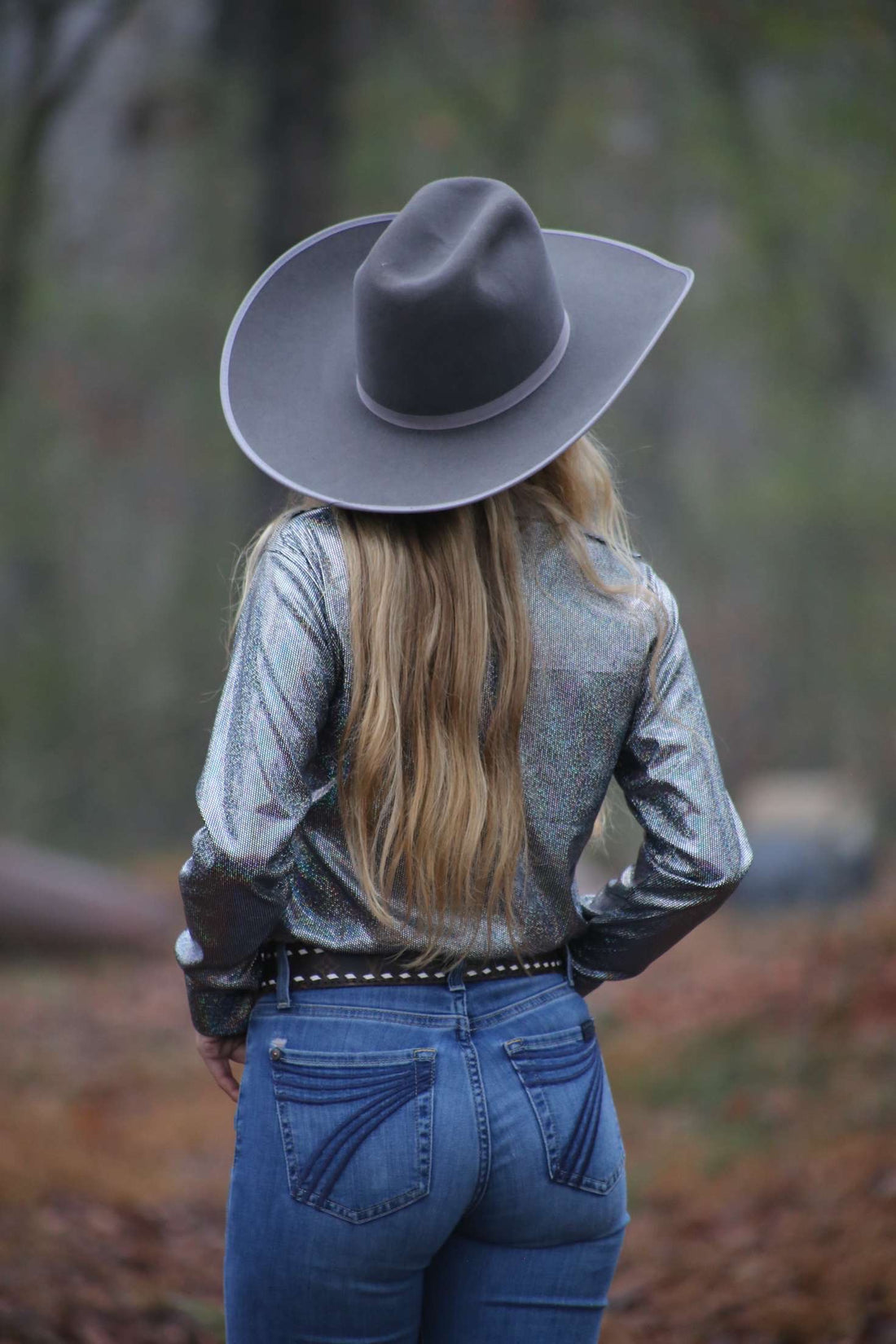 ✨Friday Night Lights | Foil Shimmer Western Show Shirt