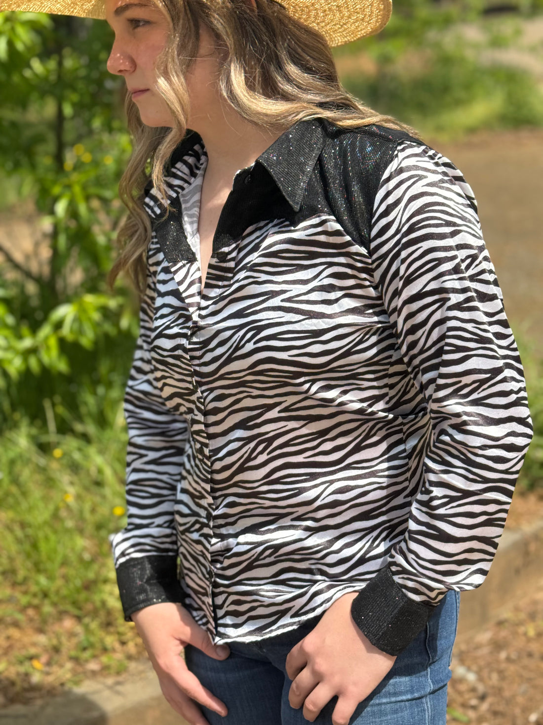 Untamed Lines Western Show Shirt🦓