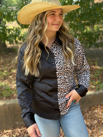 1/2 and 1/2 Cat Can Scat | Western Show Shirt