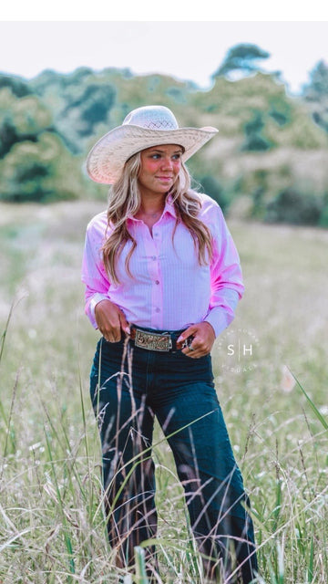 Vintage Pink| The Addy Collection|Rodeo Show Shirt