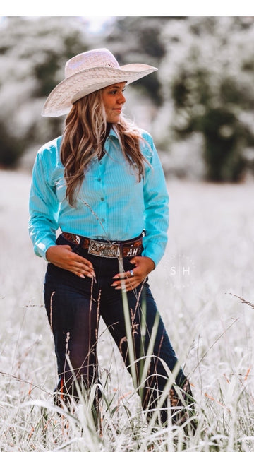 Vintage Blue|The Addy Collection|Rodeo Show Shirts