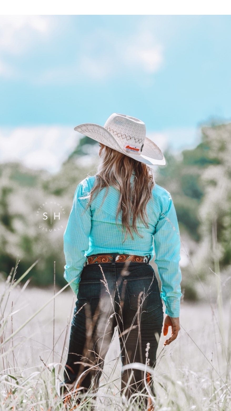 Vintage Blue|The Addy Collection|Rodeo Show Shirts