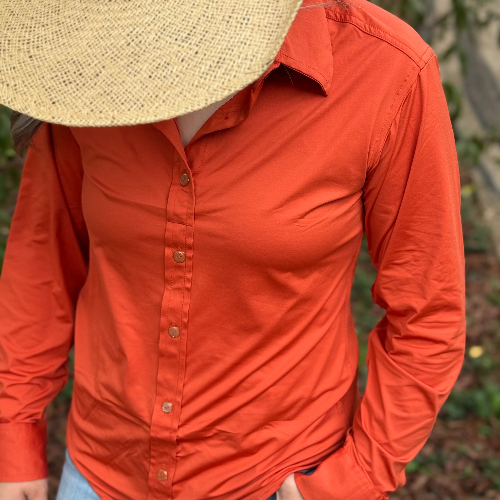 Burnt Orange Punchy Pullover