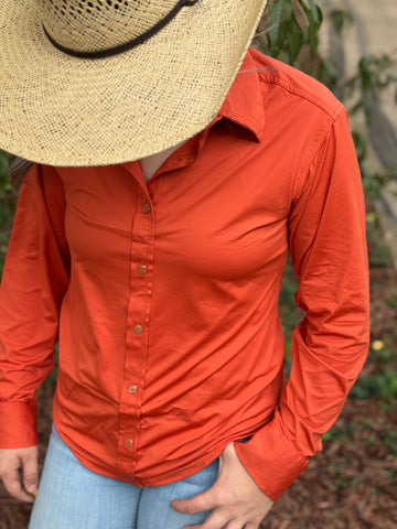 Burnt Orange Punchy Pullover