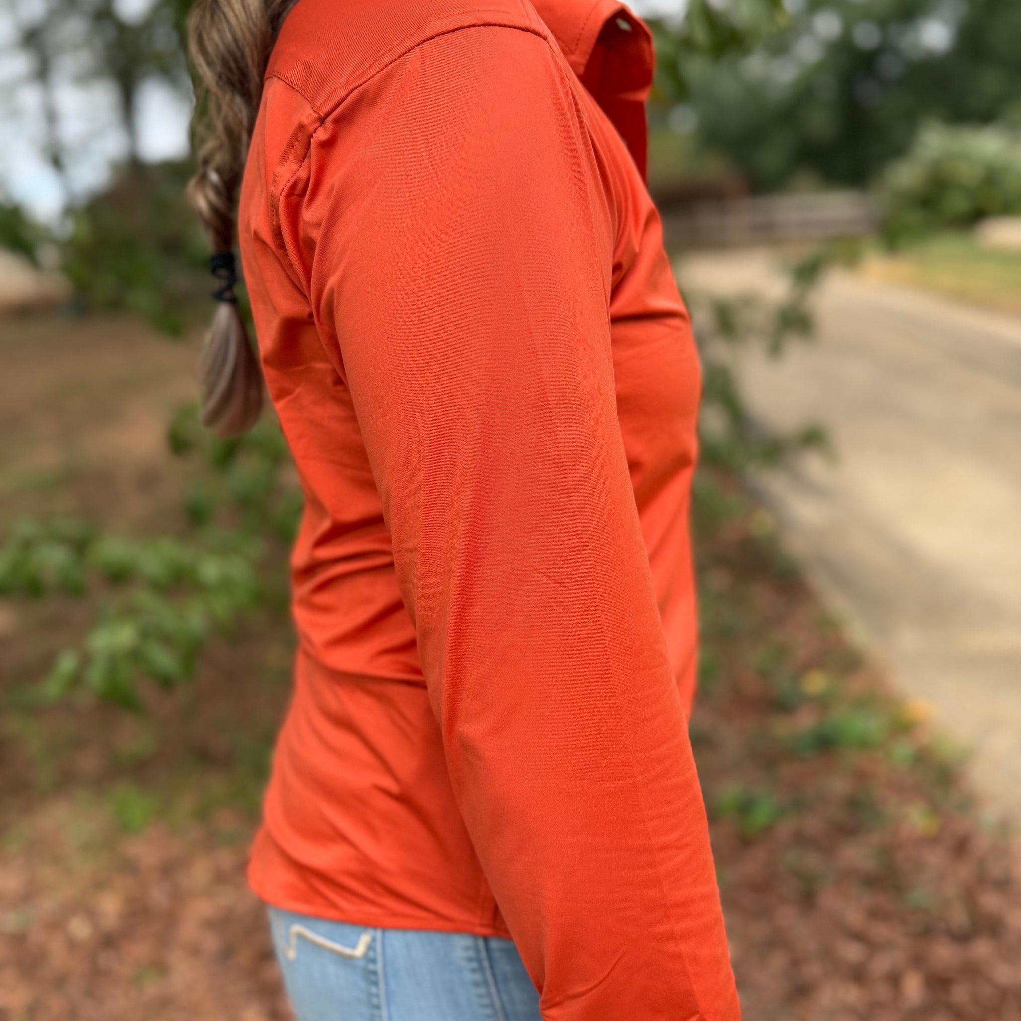 Burnt Orange Punchy Pullover