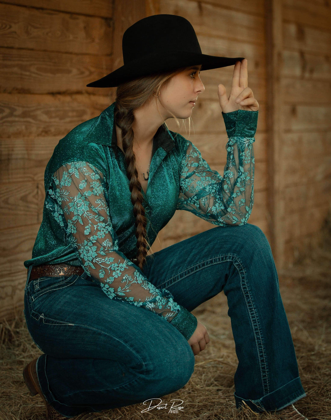 SHOW STOP Teal 🩵with Mesh Sleeves